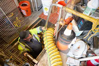 Catch basin and storm drain cleaning service